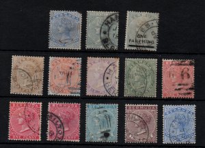 Bermuda QV fine used collection (13 values) WS44180