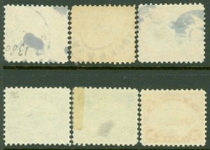 EDW1949SELL : USA 1918-23 Scott #C1-C6 VF-XF, Used. Choice set. Catalog $155.00.