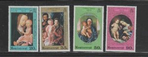 MONTSERRAT #296-299 1973 CHRISTMAS MINT VF NH O.G