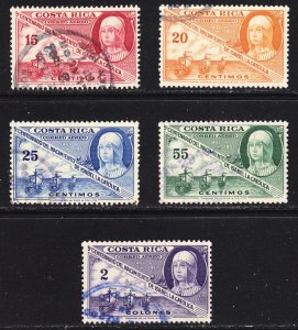 Costa Rica Scott C211-15 complete set VF used.   FREE...