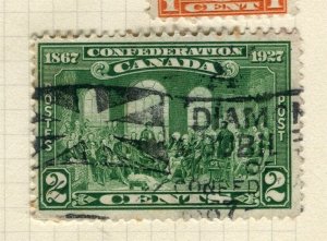 CANADA; 1927 early GV Confederation issue used 2c. value Postmark