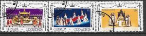 Grenada Grenadines #213-215 Silver Jubilee Set (CTO) CV$0.75