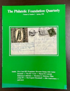 The Philatelic Foundation Quarterly 4 Issues Jan-March 1990 through Autumn 1990 