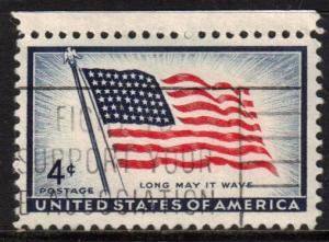 US Scott 1094, 1957 Flag Issue 4c used