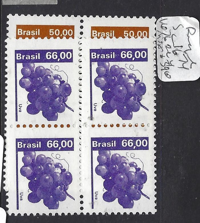 BRAZIL  (PP1209B)  SC 1674, 1676  BL OF 4  MNH