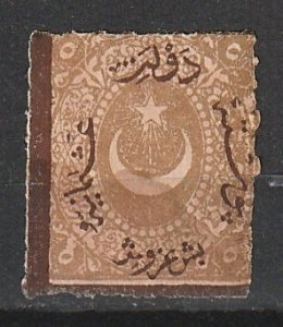 #28 Turkey Mint OGH overprint