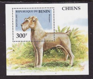 Benin-Sc#747-unused NH sheet-Dogs-Animals-Shnauzers-1995-