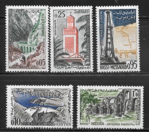 Algeria Scott 291-95 MNHOG - 1962 Important Places Issue - SCV $6.15