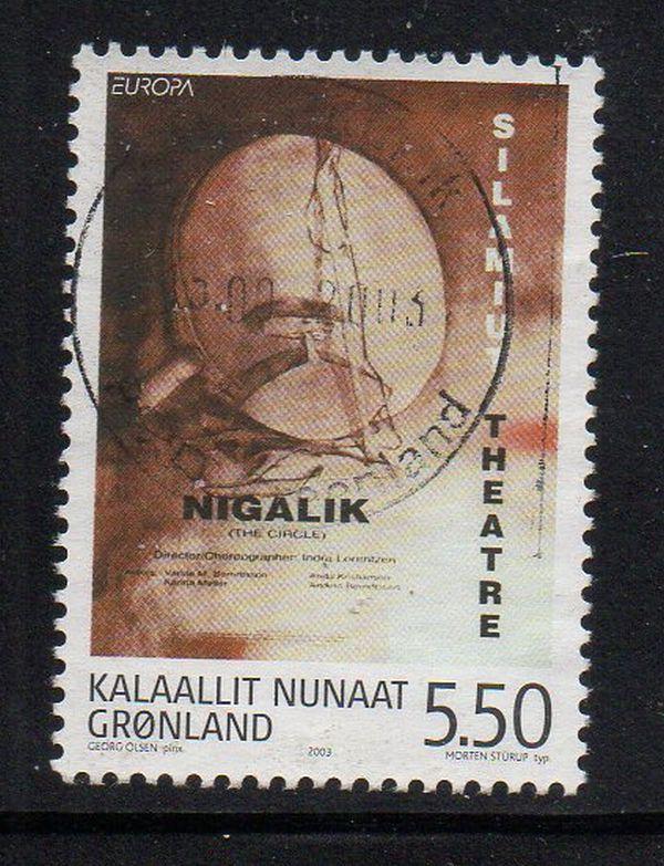 Greenland Sc 412 2003 Europa stamp used