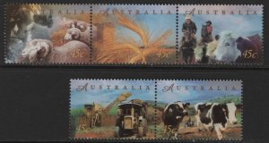 AUSTRALIA 1651-5 MNH F/VF SET OF 5 AGRICULTURE