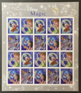 U.S. 2007 #4192-3 Sheet, Art of Disney-Magic, **MNH**(fold).