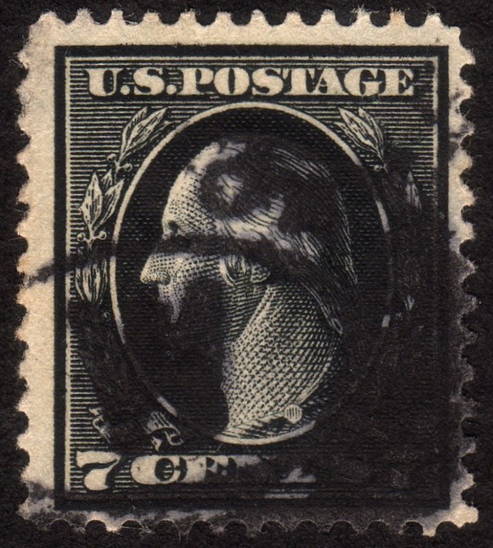 1914, US 7c, Washington, Used, Sc 407