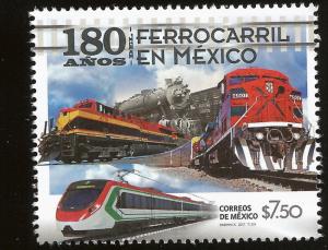 RJ) 2017 MEXICO, 180 YEARS OF THE MEXICAN RAILWAY, MNH