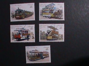 ​AUSTRALIA-1989 SC #1154-8  STREET CARS OF AUSTRALIA  MNH-VERY FINE