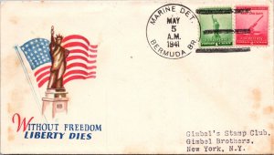 Marine Det Bermuda Br 1941 - Without Freedom Liberty Dies - F67286