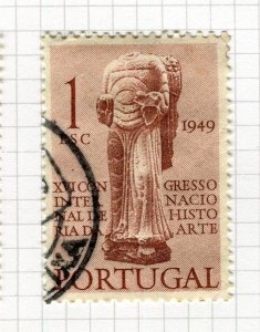 PORTUGAL; 1949 early Art History issue fine used SET