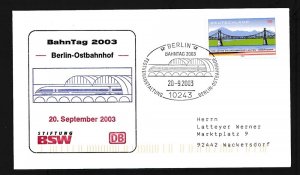 D453247 Germany Railroad Cover Railroad Days 2003 Berlin Station