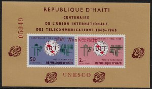 Haiti #C256a MNH S/Sheet - UNESCO Overprint