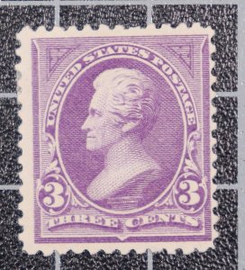 Scott 253 - 3 Cents Jackson - OG MH - Nice Stamp - SCV $120.00