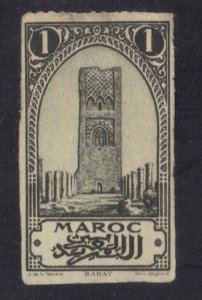 FRENCH MOROCCO SCOTT #90 USED 1c 1923-27