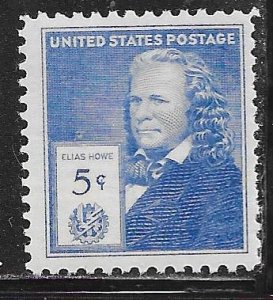 USA 892: 5c Elias Howe, MNH, F-VF