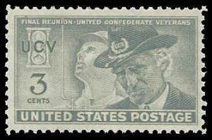 PCBstamps   US # 998 3c Confederate Veterans, MNH, (5)