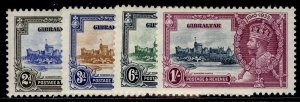 GIBRALTAR GV SG114-117, 1935 SILVER JUBILEE set, M MINT. Cat £32.