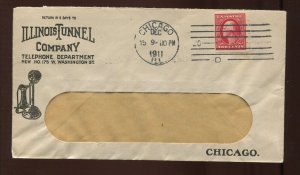 384 Schermack Used on Illinois Tunnel Co Telephone Dept Illustrated Cover MG102