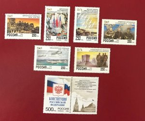 1995 Russia Sc 6250-6256 MNH WWII Events, monuments and ruins CV$2.45 Lot 1802