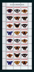 [SUV2380] Suriname 2010 Insects butterflies papillons Miniature sheet MNH