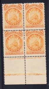 Bolivia Scott 13 Mint NH VF imprint block