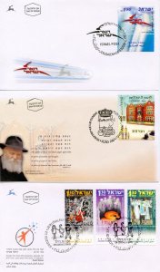 ISRAEL SELECTION OF 23 DIFFERENT 2006 OFFICIAL FIRST DAY COVERS