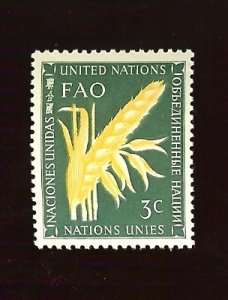 UN NY #23 3c Ear of Wheat MNH