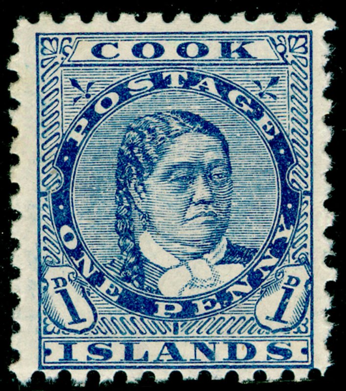 COOK ISLANDS SG12, 1d blue, M MINT.