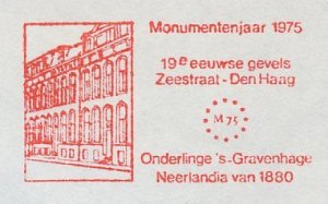 Meter cover Netherlands 1975 Monument Year 1975 - 19th century facades - The Hag