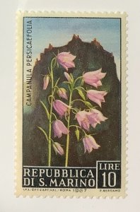 San Marino 1967 Scott 655 MNH - 10L,  Flowers, Campanula