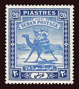 SUDAN Scott #50 (SG 46b) 1935 Camel Post rider on camel unused OG VLH