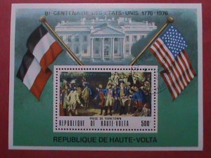 UPPER VOLTA- 1976- BI-CENTENARY OF AMERICAN-CTO -NH S/S  SHEET:#2