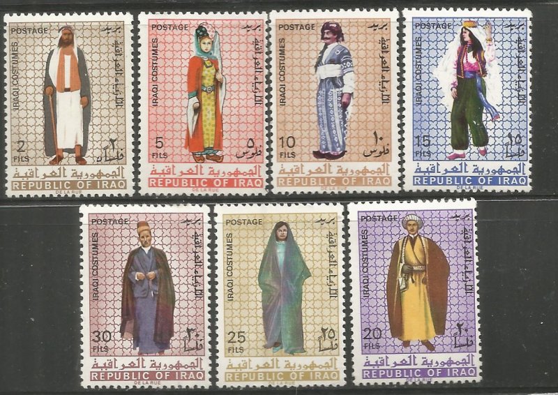IRAQ  443-449  MNH,  IRAQI COSTUMES