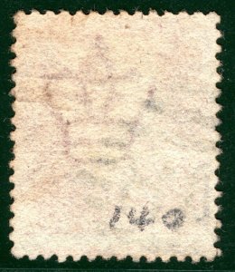 GB PENNY RED Stamp 1d Plate 140 Ireland Ballymoney*48* Numeral Used LRED145