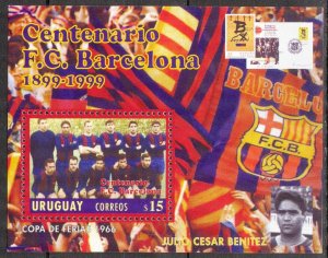 Uruguay 1999 Football Soccer 100 Years of FC Barcelona MNH