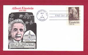 1979 15c Albert Einstein #1774, FDC, Gamm