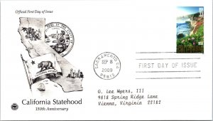 FDC 2000 SC #3438 Postal Soc Commemorative - Sacramento CA - Single - J2820