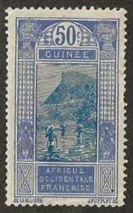 French Guinea 87, mint,  very lightly  hinged, toned gum.  1922. (F409)