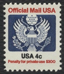 #O127-O130 Official Mail, 4 Singles, Mint **ANY 5=FREE SHIPPING**