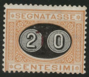 Italy Scott J26  MH* 1890-91 Postage Due CV $540