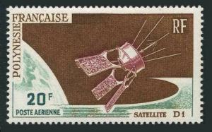 Fr Polynesia C42,lightly hinged.Michel 54. Satellite D1.1966.