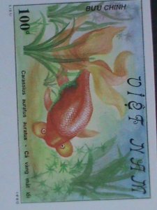 ​VIETNAM 1990 SC#2068-73 COLORFUL LOVELY GOLDFISHES IMPERF MNH SET-VF LAST ONE