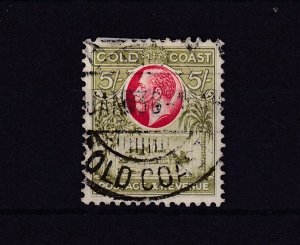 Gold Coast KGV 1921 5/- SG98 Fine Used BP16138