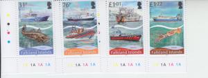 2017 Falkland Fisheries (4) (Scott NA) MNH